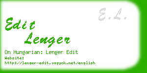 edit lenger business card